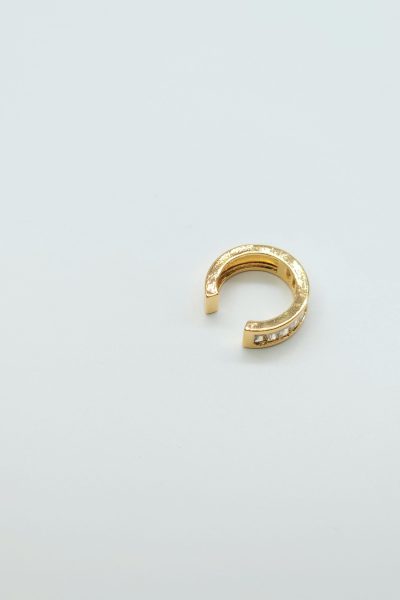 Su Yolu Gold Ear Cuff ( Kıkırdak Küpe ) - Görsel 3