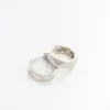 Asimetrik Halka Silver Küpe